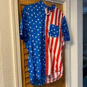 Chubbies The Nutter American Flag Button Down Shirt
